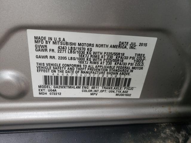 Photo 9 VIN: 4A4AP3AU5FE045037 - MITSUBISHI OUTLANDER 