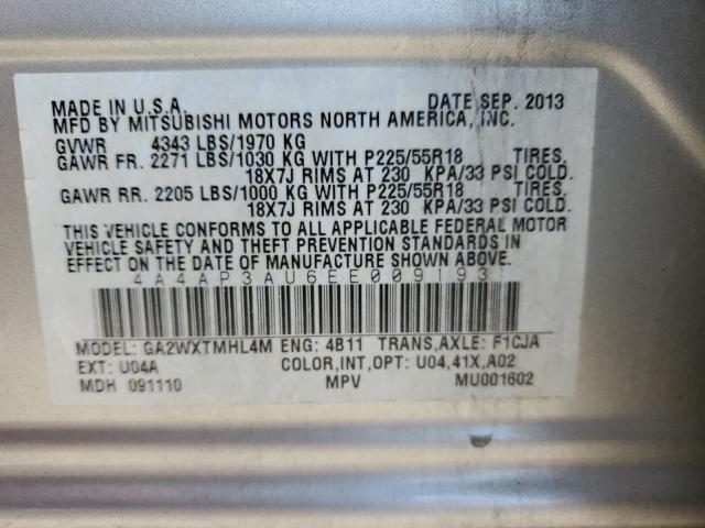 Photo 12 VIN: 4A4AP3AU6EE009193 - MITSUBISHI OUTLANDER 