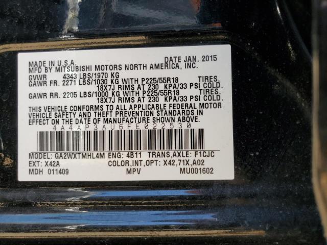 Photo 11 VIN: 4A4AP3AU6FE022530 - MITSUBISHI OUTLANDER 