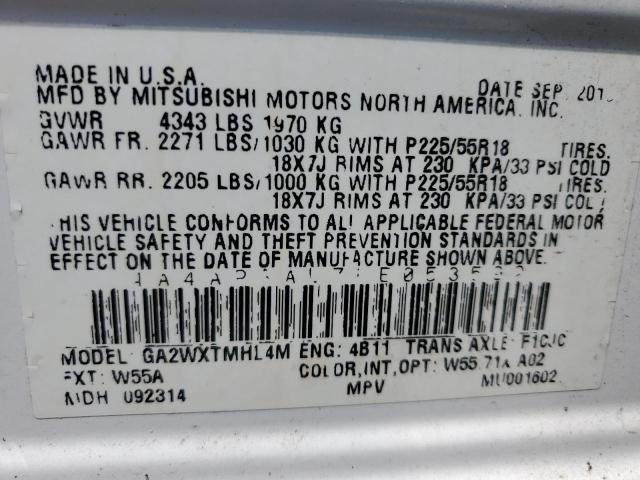 Photo 12 VIN: 4A4AP3AU7FE053592 - MITSUBISHI OUTLANDER 