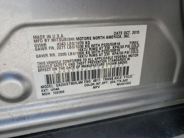 Photo 9 VIN: 4A4AP3AU7FE058257 - MITSUBISHI OUTLANDER 