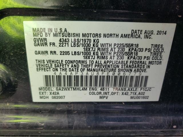 Photo 9 VIN: 4A4AP3AU8FE006779 - MITSUBISHI OUTLANDER 