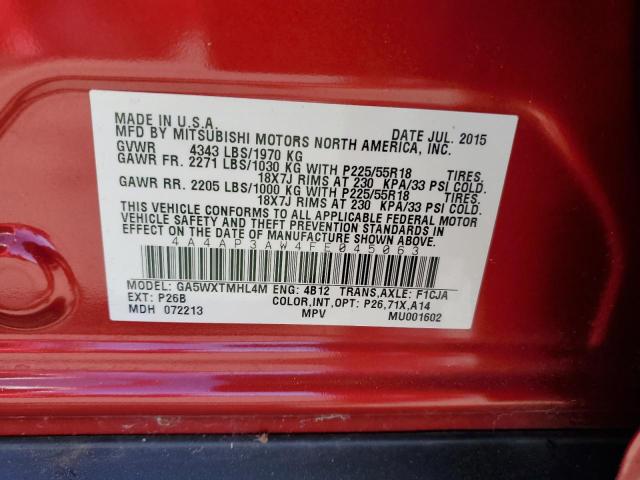 Photo 12 VIN: 4A4AP3AW4FE045063 - MITSUBISHI OUTLANDER 