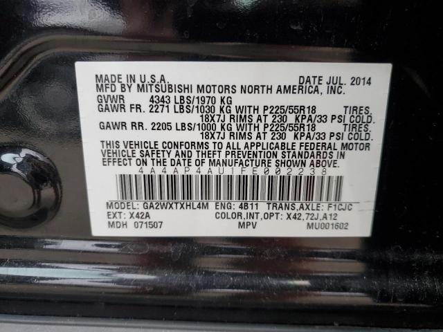 Photo 12 VIN: 4A4AP4AU1FE002238 - MITSUBISHI OUTLANDER 