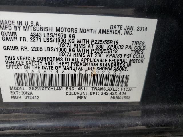 Photo 11 VIN: 4A4AP4AU3EE022232 - MITSUBISHI OUTLANDER 