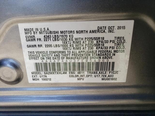 Photo 12 VIN: 4A4AP4AU3FE054969 - MITSUBISHI OUTLANDER 