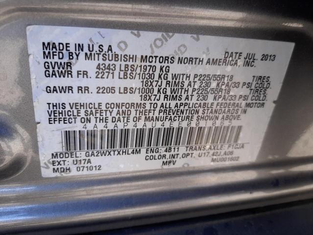 Photo 12 VIN: 4A4AP4AU4EE001065 - MITSUBISHI OUTLANDER 