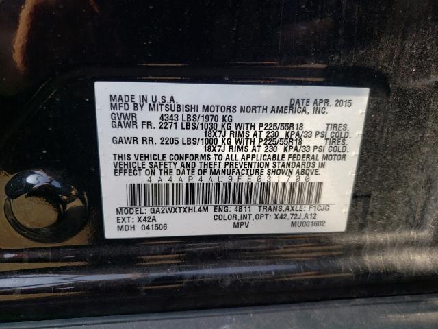 Photo 9 VIN: 4A4AP4AU9FE031700 - MITSUBISHI OUTLANDER 