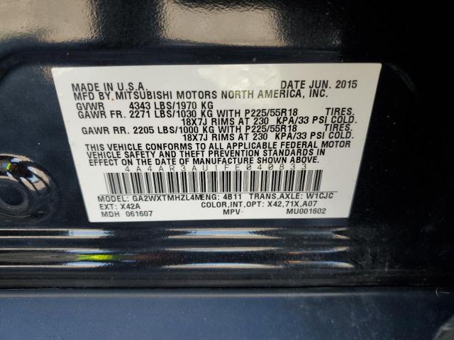 Photo 12 VIN: 4A4AR3AU1FE040833 - MITSUBISHI OUTLANDER 