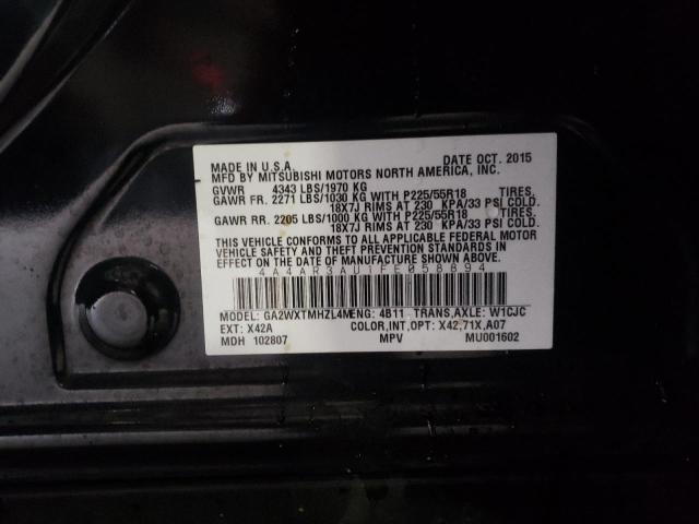 Photo 12 VIN: 4A4AR3AU1FE058894 - MITSUBISHI OUTLANDER 