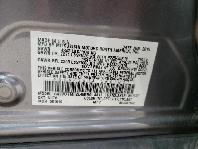 Photo 9 VIN: 4A4AR3AU4FE041037 - MITSUBISHI OUTLANDER 