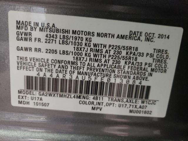 Photo 13 VIN: 4A4AR3AU5FE013084 - MITSUBISHI OUTLANDER 