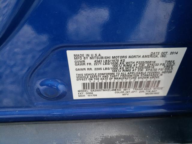 Photo 9 VIN: 4A4AR3AU5FE013439 - MITSUBISHI OUTLANDER 