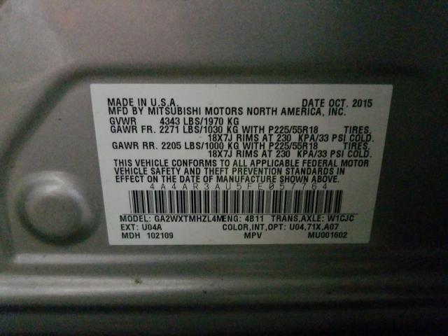 Photo 9 VIN: 4A4AR3AU5FE057764 - MITSUBISHI OUTLANDER 