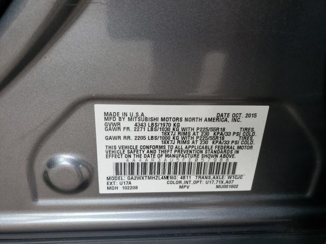 Photo 9 VIN: 4A4AR3AU5FE057988 - MITSUBISHI OUTLANDER 