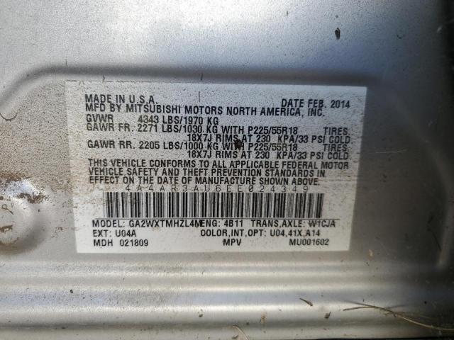 Photo 12 VIN: 4A4AR3AU6EE024349 - MITSUBISHI OUTLANDER 