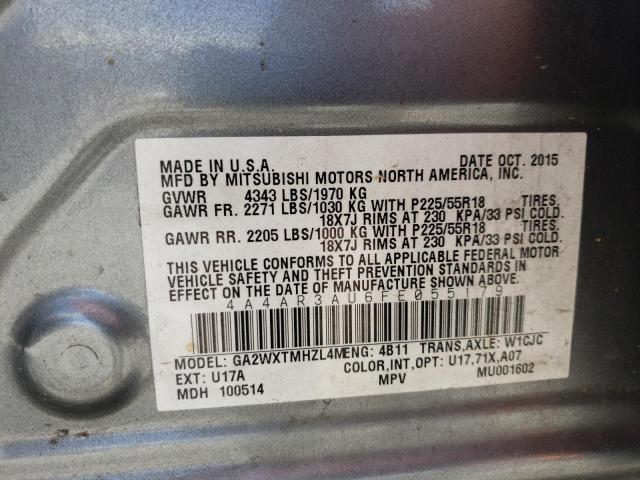 Photo 13 VIN: 4A4AR3AU6FE055179 - MITSUBISHI OUTLANDER 