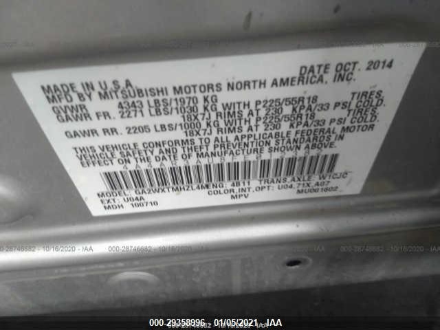 Photo 8 VIN: 4A4AR3AU8FE012382 - MITSUBISHI OUTLANDER SPORT 