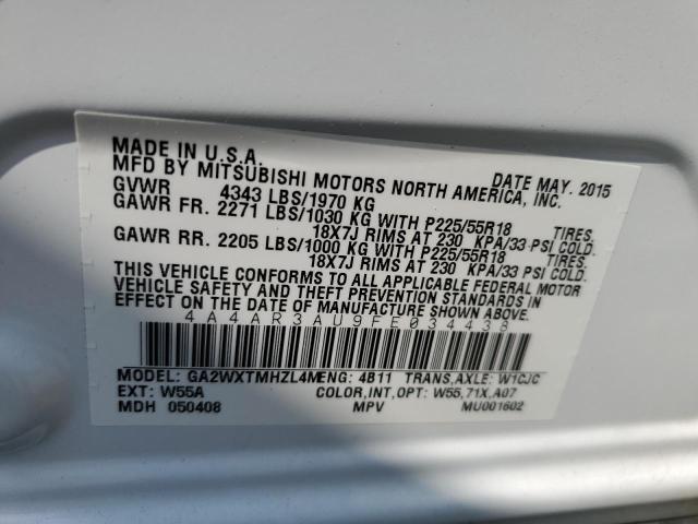 Photo 12 VIN: 4A4AR3AU9FE034438 - MITSUBISHI OUTLANDER 