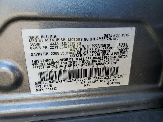 Photo 11 VIN: 4A4AR3AW2FE061434 - MITSUBISHI OUTLANDER 