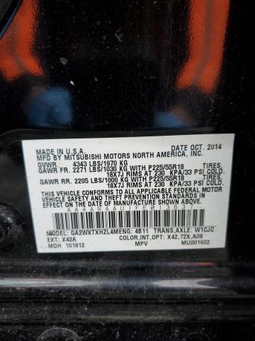 Photo 12 VIN: 4A4AR4AU1FE013637 - MITSUBISHI OUTLANDER 