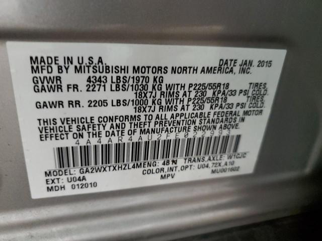 Photo 13 VIN: 4A4AR4AU2FE022993 - MITSUBISHI OUTLANDER 