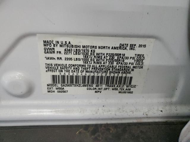 Photo 12 VIN: 4A4AR4AU3FE053833 - MITSUBISHI OUTLANDER 