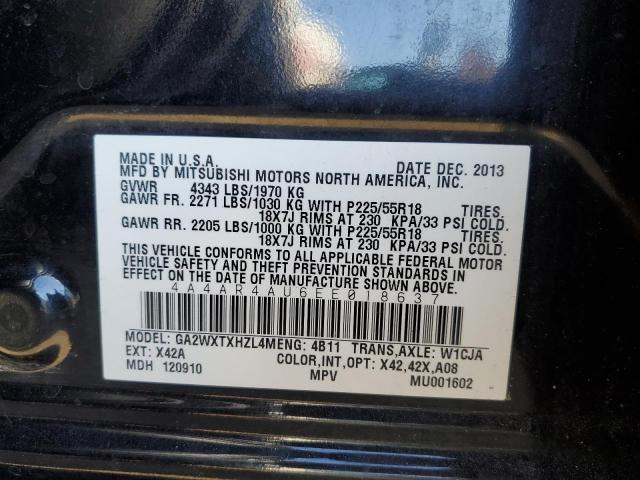 Photo 12 VIN: 4A4AR4AU6EE018637 - MITSUBISHI OUTLANDER 