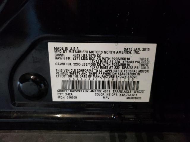 Photo 12 VIN: 4A4AR4AU7FE021760 - MITSUBISHI OUTLANDER 