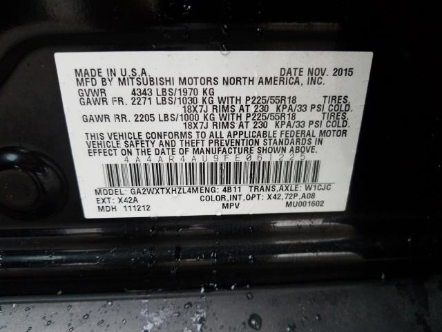 Photo 9 VIN: 4A4AR4AU9FE061225 - MITSUBISHI OUTLANDER 