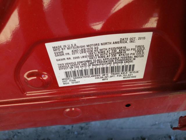 Photo 13 VIN: 4A4AR4AW1FE056747 - MITSUBISHI OUTLANDER 