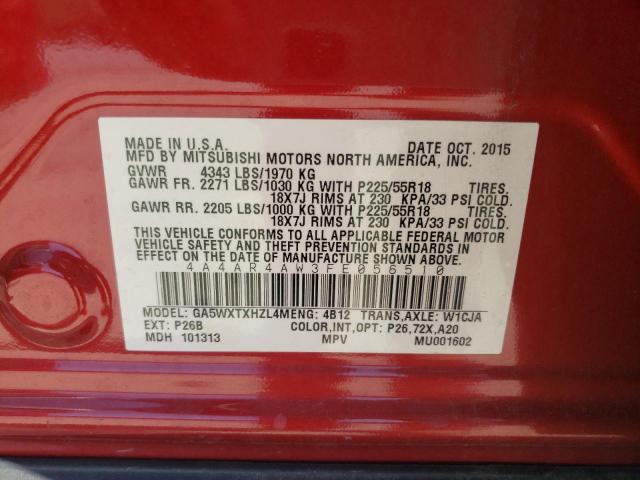 Photo 9 VIN: 4A4AR4AW3FE056510 - MITSUBISHI OUTLANDER 