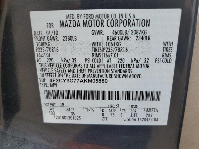 Photo 12 VIN: 4F2CY9C77AKM05880 - MAZDA TRIBUTE I 