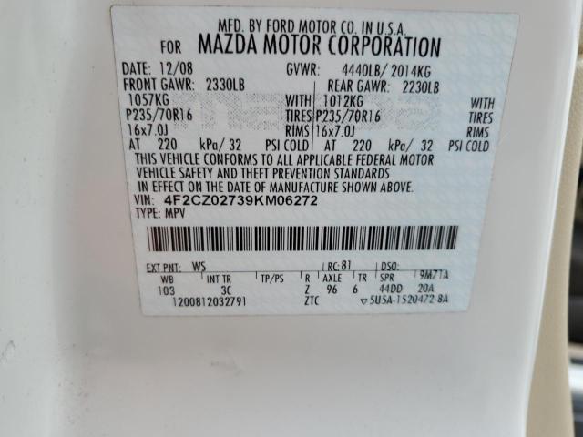 Photo 12 VIN: 4F2CZ02739KM06272 - MAZDA TRIBUTE 