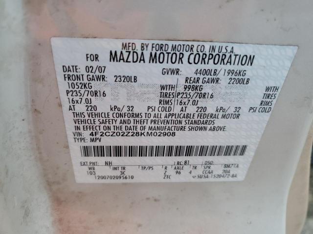 Photo 13 VIN: 4F2CZ02Z28KM02908 - MAZDA TRIBUTE 