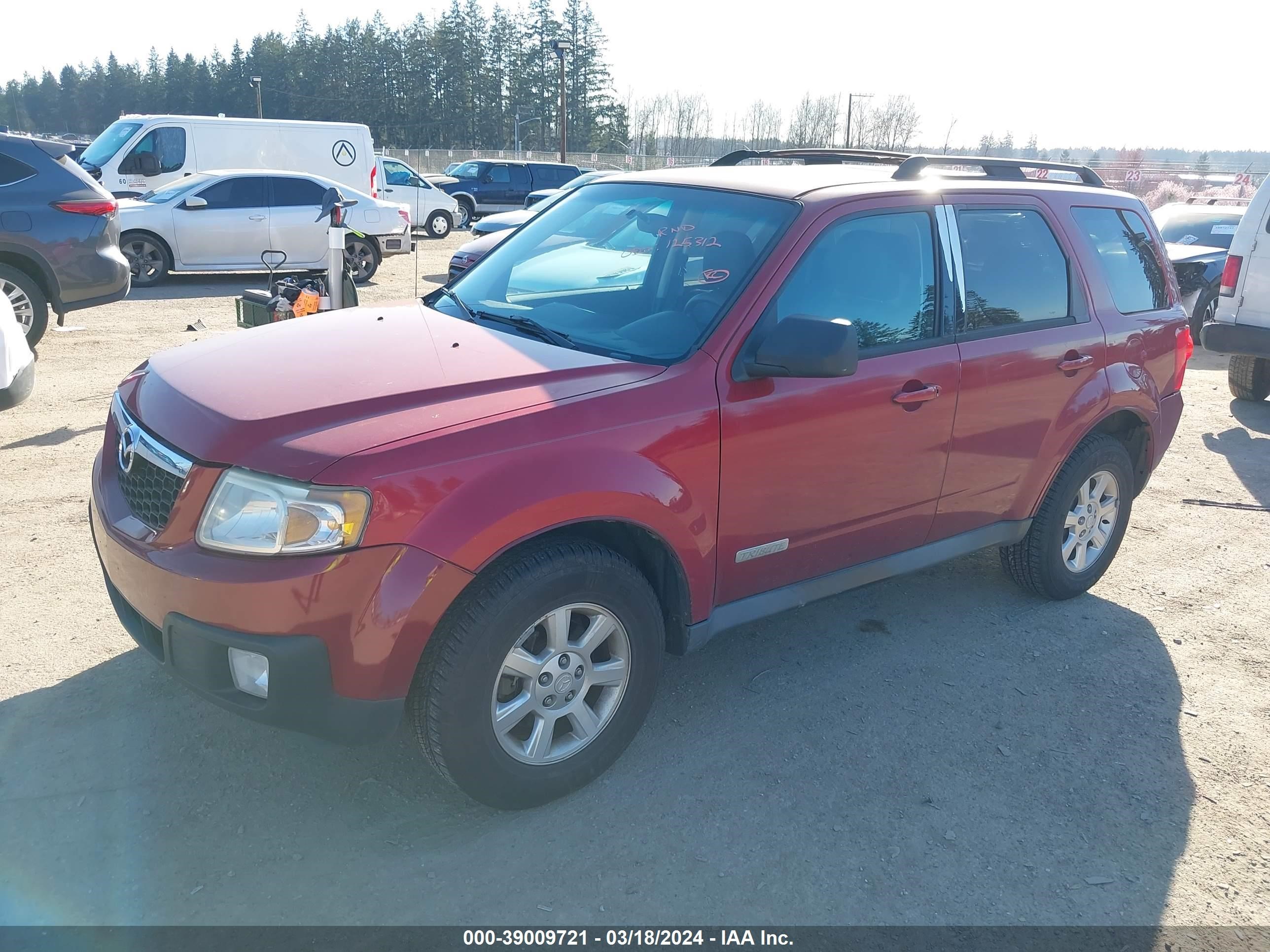 Photo 1 VIN: 4F2CZ96108KM01927 - MAZDA TRIBUTE 