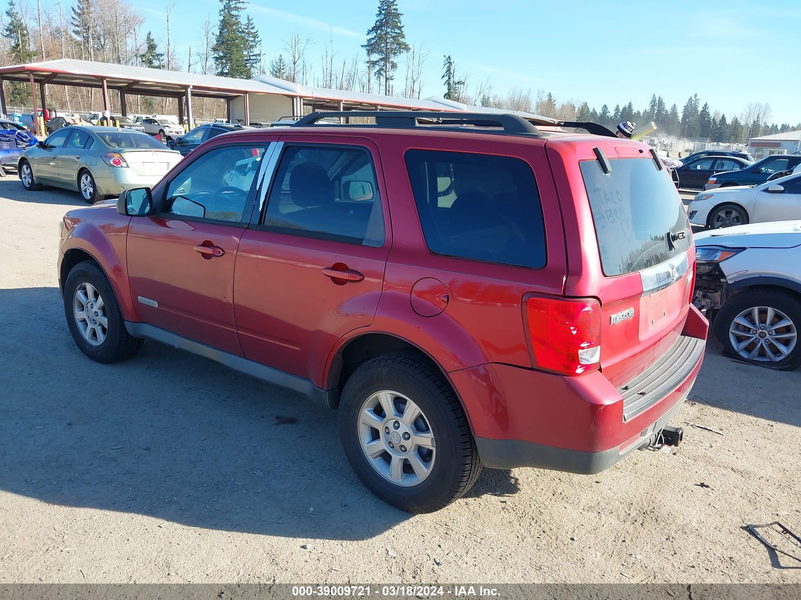 Photo 2 VIN: 4F2CZ96108KM01927 - MAZDA TRIBUTE 