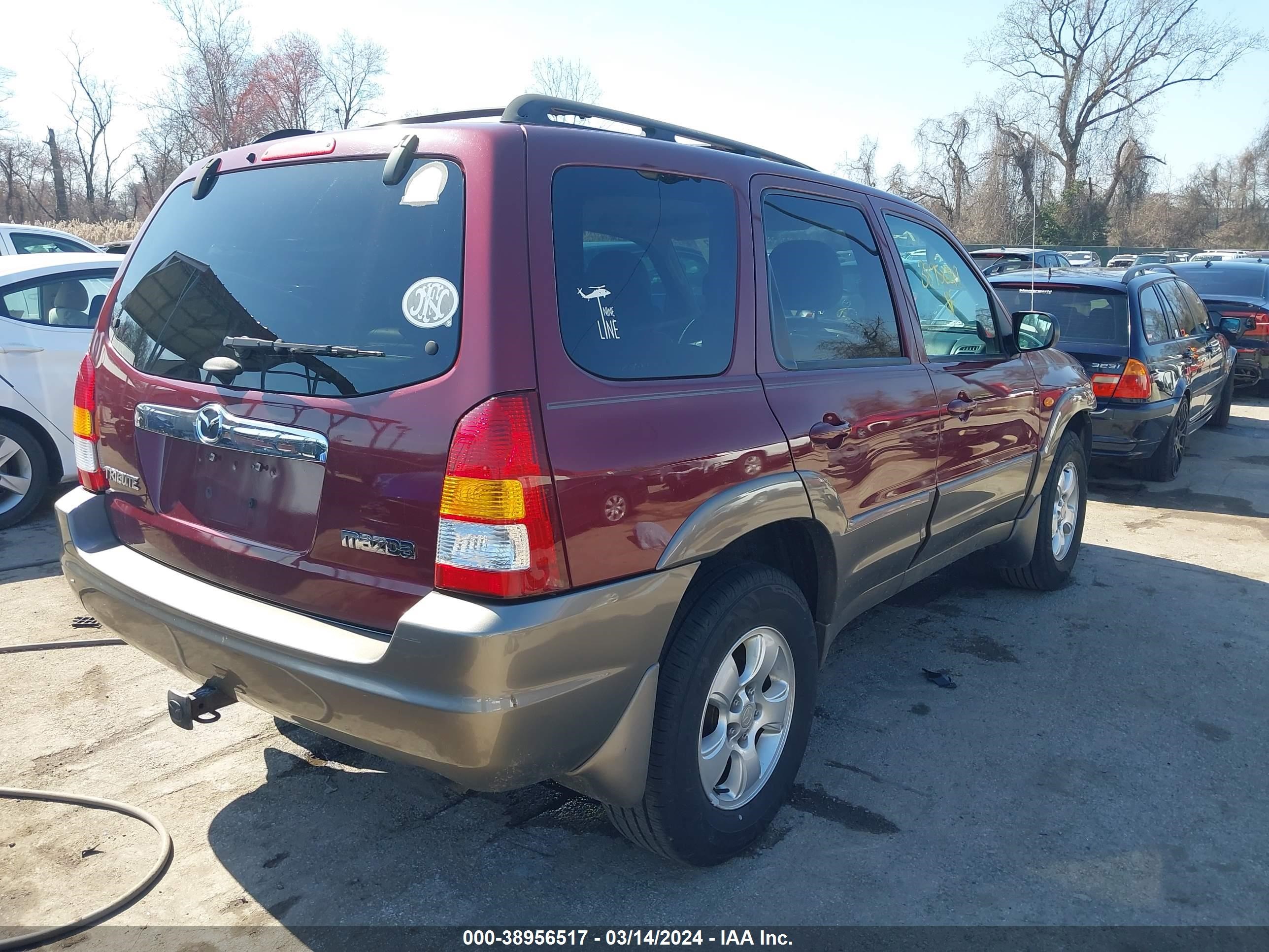 Photo 3 VIN: 4F2CZ96154KM28826 - MAZDA TRIBUTE 