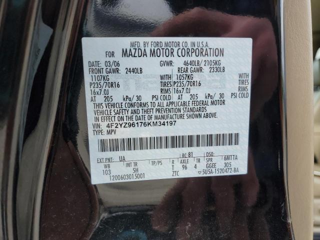 Photo 12 VIN: 4F2YZ96176KM34197 - MAZDA TRIBUTE S 