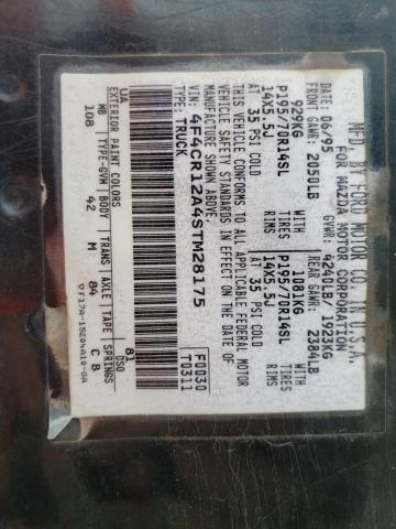 Photo 11 VIN: 4F4CR12A4STM28175 - MAZDA B2300 