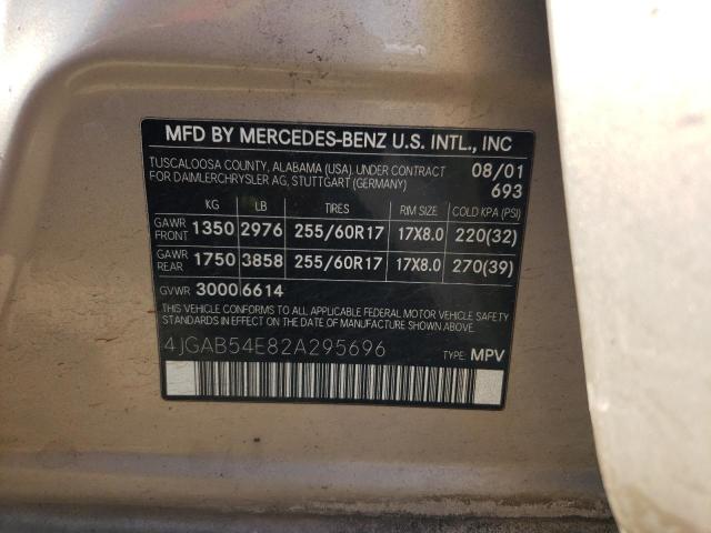 Photo 11 VIN: 4JGAB54E82A295696 - MERCEDES-BENZ M-CLASS 