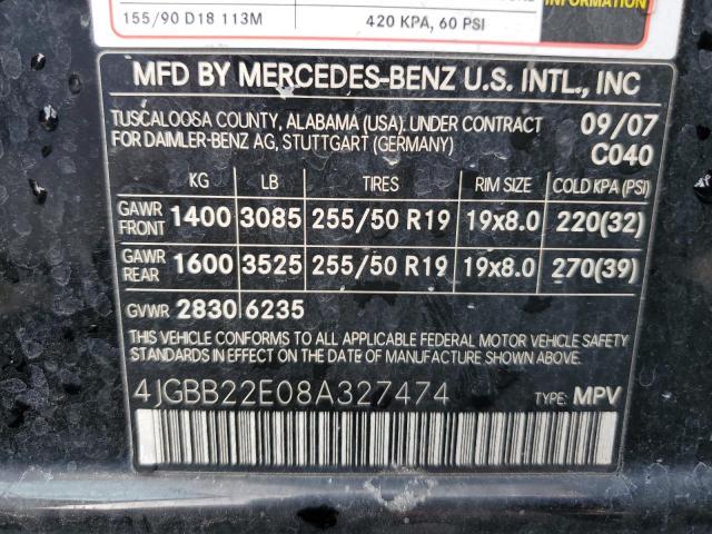 Photo 12 VIN: 4JGBB22E08A327474 - MERCEDES-BENZ M-CLASS 