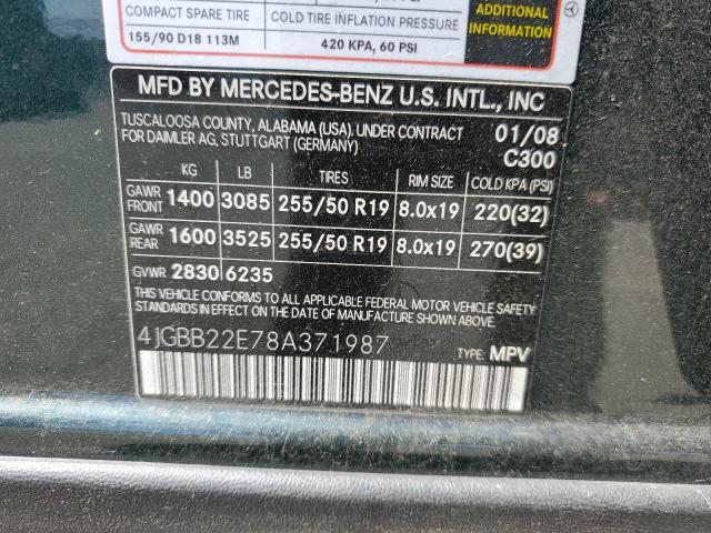 Photo 11 VIN: 4JGBB22E78A371987 - MERCEDES-BENZ M-CLASS 