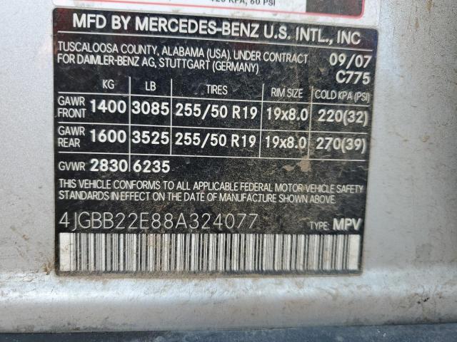 Photo 11 VIN: 4JGBB22E88A324077 - MERCEDES-BENZ M-CLASS 