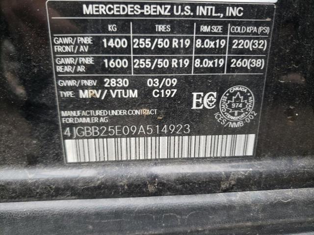 Photo 12 VIN: 4JGBB25E09A514923 - MERCEDES-BENZ M-CLASS 