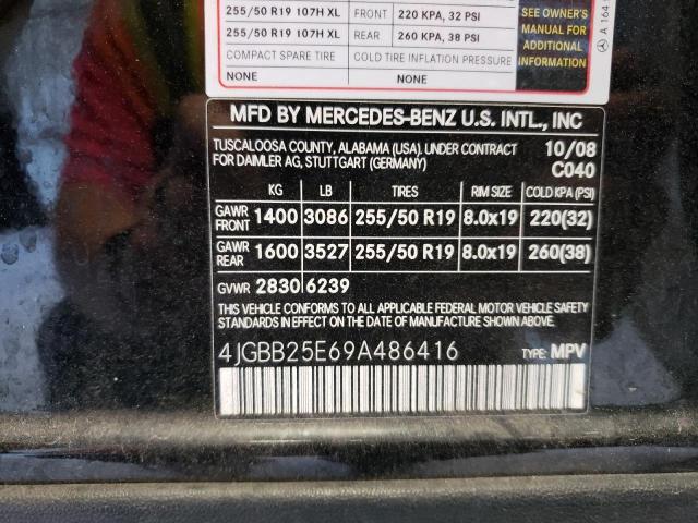 Photo 12 VIN: 4JGBB25E69A486416 - MERCEDES-BENZ M-CLASS 