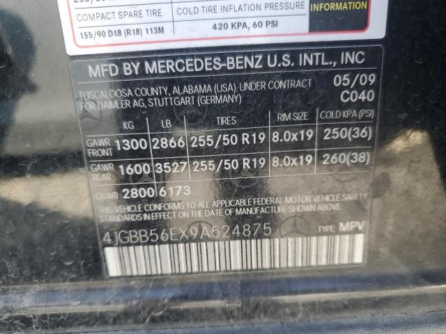 Photo 12 VIN: 4JGBB56EX9A524875 - MERCEDES-BENZ ML 350 