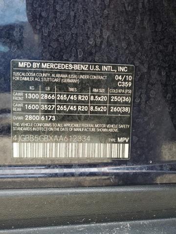 Photo 12 VIN: 4JGBB5GBXAA612334 - MERCEDES-BENZ M-CLASS 