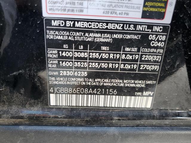 Photo 12 VIN: 4JGBB86E08A421156 - MERCEDES-BENZ MC 