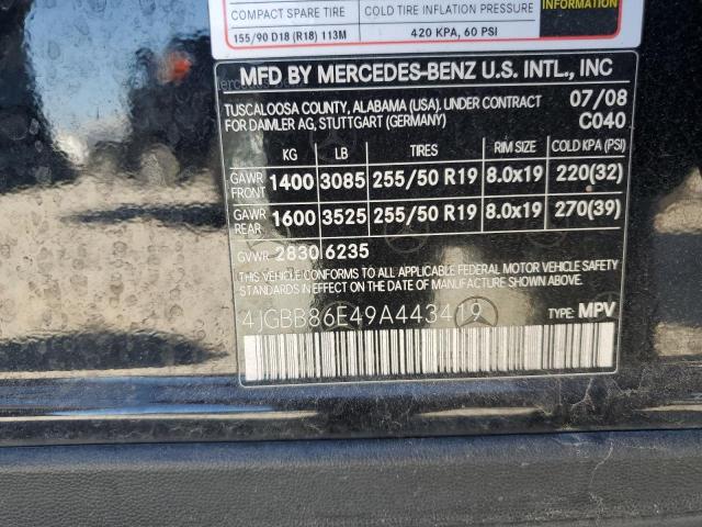 Photo 11 VIN: 4JGBB86E49A443419 - MERCEDES-BENZ ML 350 